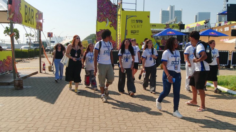 Jovens de Viam&atilde;o puderam conhecer estrutura de evento que &eacute; de relev&acirc;ncia nacional no esporte