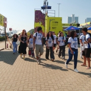 Jovens de Viam&atilde;o puderam conhecer estrutura de evento que &eacute; de relev&acirc;ncia nacional no esporte